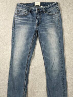 BKE Women's Size 25 Payton Ankle Distressed Denim Jeans Stretch Denim